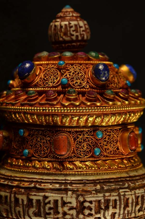 マニ車 本式鍍金高級仕様